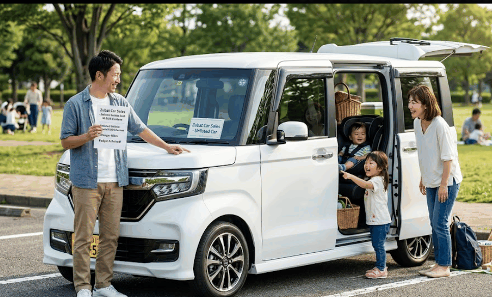 ズバット車販売で見つけた理想のN-BOXで週末のお出かけを楽しむ家族